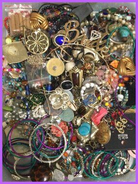 Partial Good,Craftable Jewelry Lot, 5 lbs